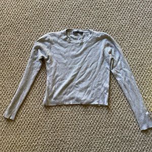 Brandy Melville long sleeve top grey